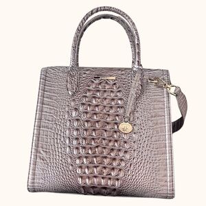 SALE! Brahmin Caroline Silver Lining Melbourne Satchel NWOT 🎉9X Host Pick🎉